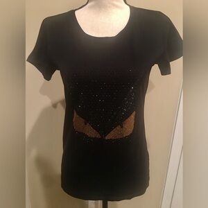 Graphic Tee Embellish Eyes